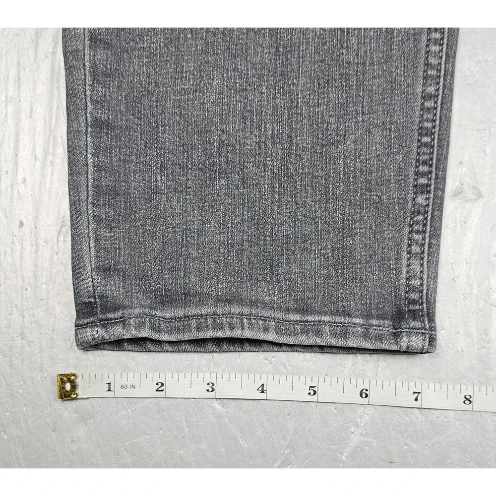 Banana Republic Jeans Mens 36x29‎ Gray Athletic Tapered Fit Denim Stretch Pants